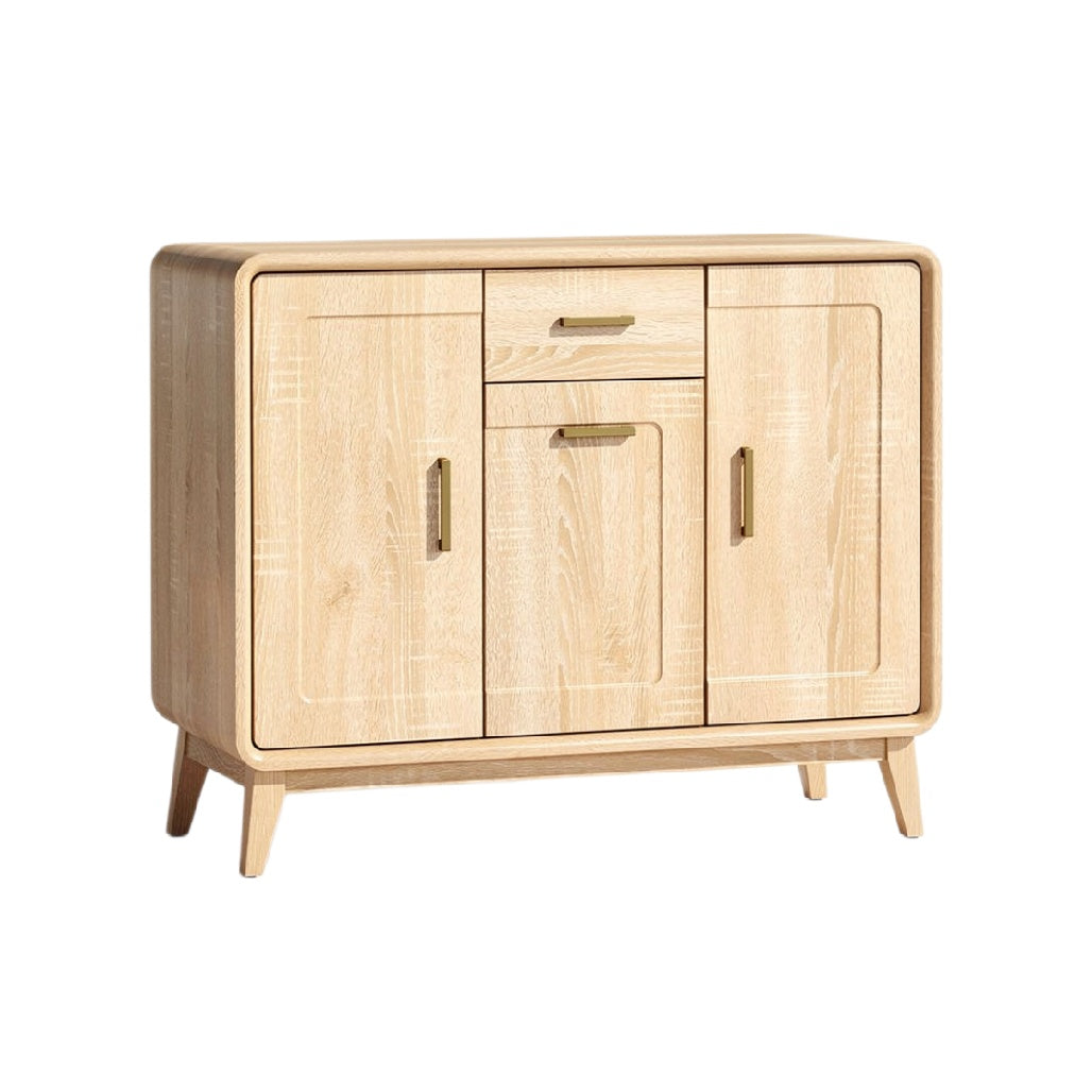 Moderne houten dressoir met deuren en lade
